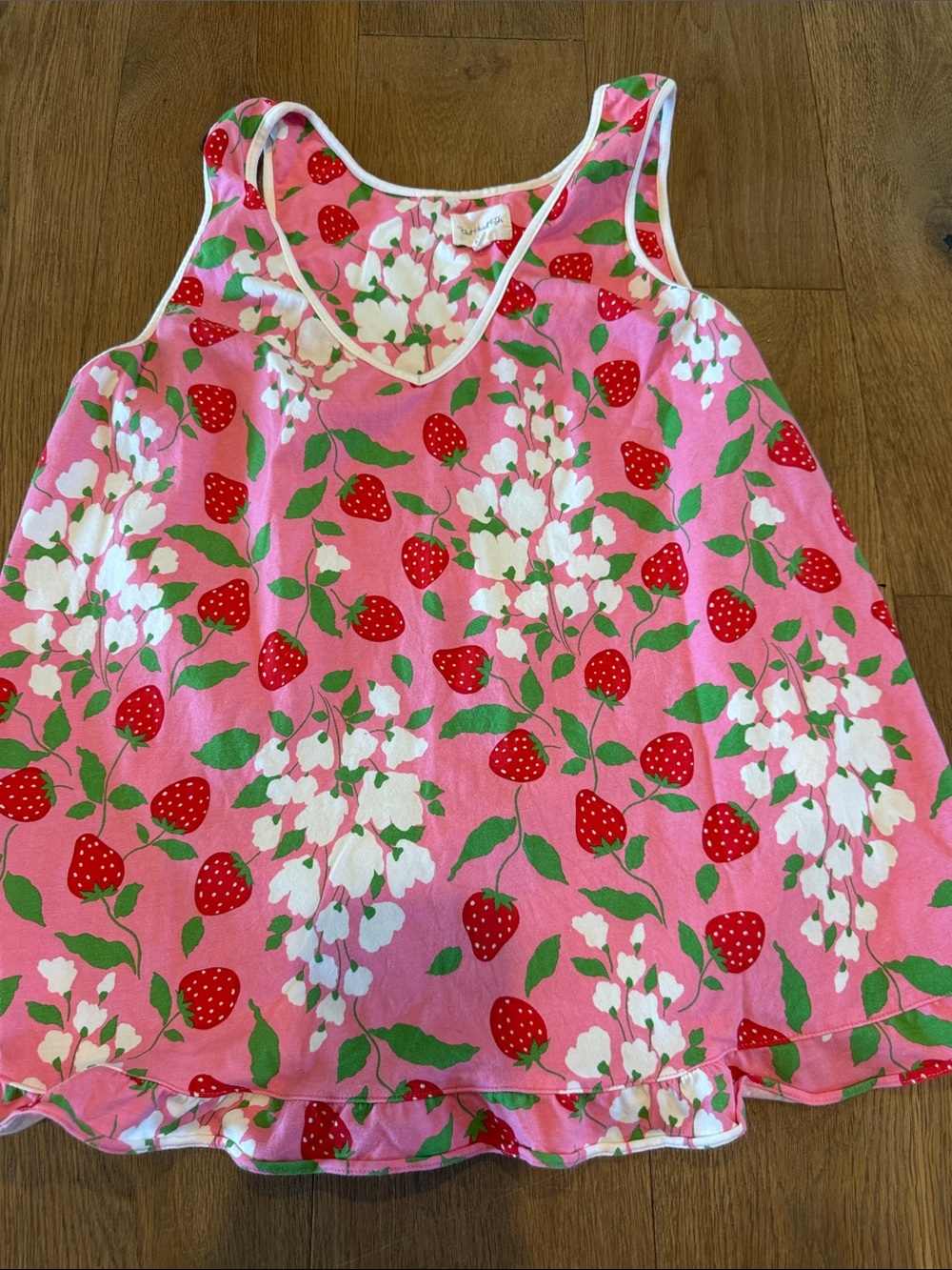 Bedhead Ruffle Tank Cropped Spring Berry PJ Set - M - Picture 2 of 5
